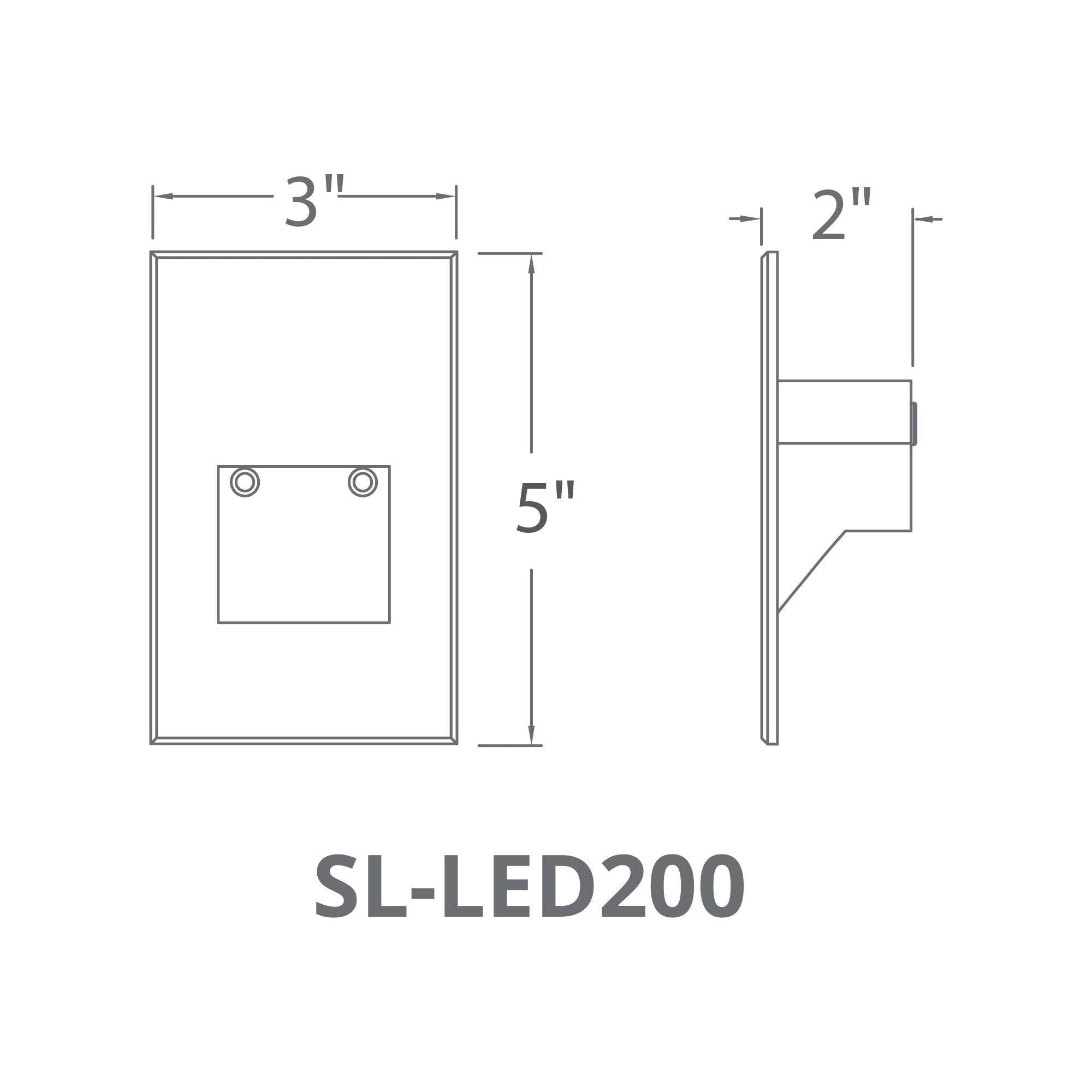 Modern Forms - 120V LED Vertical Indoor/Outdoor Step and Wall Light - Lights Canada