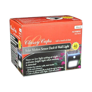 Classy Caps - Solar Motion Sensor Deck & Wall Light - Lights Canada