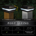 Classy Caps - 4x4 Imperial Solar Post Cap - Lights Canada