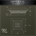 Classy Caps - 4x4 Imperial Solar Post Cap - Lights Canada