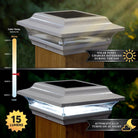 Classy Caps - 4x4 Imperial Solar Post Cap - Lights Canada
