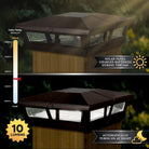 Classy Caps - 6x6 Cambridge Solar Post Cap - Lights Canada