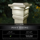 Classy Caps - 4x4 Classy Solar Post Cap - Lights Canada