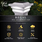 Classy Caps - 4x4 Regal Solar Post Cap - Lights Canada