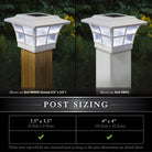 Classy Caps - 4x4 Prestige Solar Post Cap - Lights Canada
