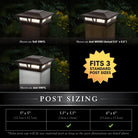 Classy Caps - 6x6 Oxford Solar Post Cap - Lights Canada