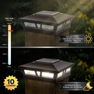 Classy Caps - 6x6 Oxford Solar Post Cap - Lights Canada