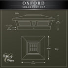Classy Caps - 6x6 Oxford Solar Post Cap - Lights Canada