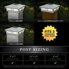 Classy Caps - 6x6 Oxford Solar Post Cap - Lights Canada