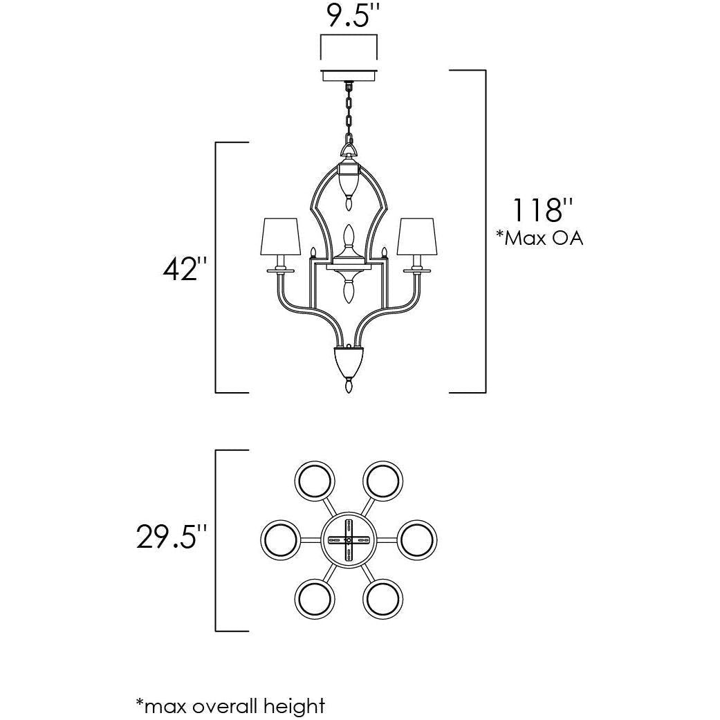 Studio M - Hermitage 6-Light Pendant - Lights Canada