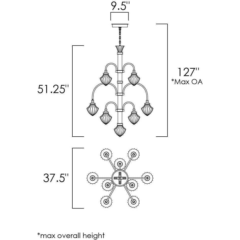 Studio M - Wilshire 13-Light LED Chandelier - Lights Canada