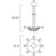 Studio M - Cosmo 12-Light LED Chandelier - Lights Canada