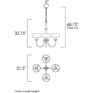 Studio M - Manhattan 4-Light Chandelier - Lights Canada