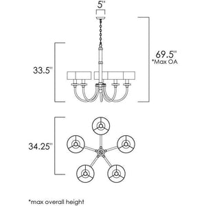 Studio M - Manhattan 5-Light Chandelier - Lights Canada