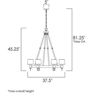 Studio M - Jefferson 6-Light Chandelier - Lights Canada