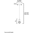 Studio M - Norma Jeane Mini Pendant - Lights Canada
