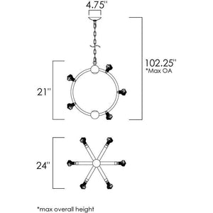 Studio M - Norma Jeane 24" Pendant - Lights Canada