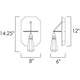 Studio M - 10 Carat LED Sconce - Lights Canada