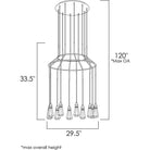 Studio M - 10 Carat LED Chandelier - Lights Canada