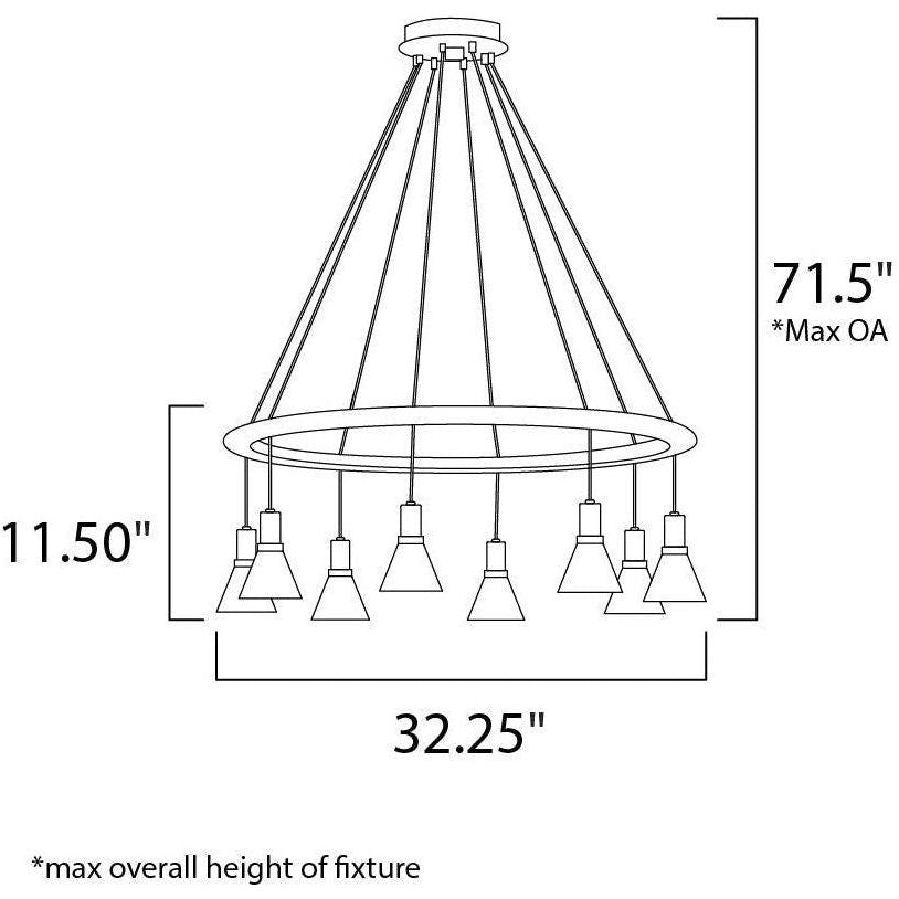 Studio M - Scan 8-Light Pendant - Lights Canada