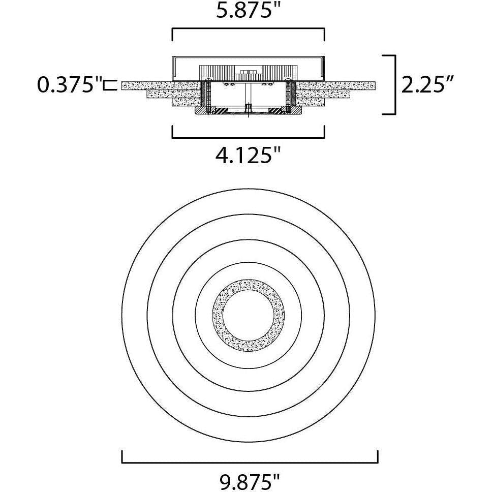 Studio M - Stratum 1-Light LED Sconce / Flush Mount - Lights Canada