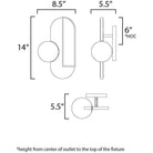 Studio M - Stitched Side-Light Sconce - Lights Canada