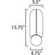 Studio M - Stitched Down-Light Sconce - Lights Canada