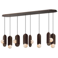 Stitched 8-Light Linear Suspension