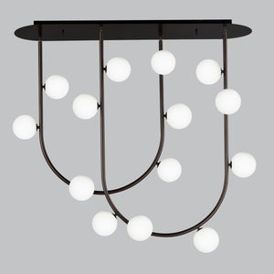 Studio M - Contour 14-Light Linear Suspension - Lights Canada