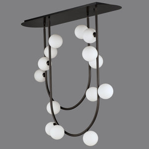 Studio M - Contour 14-Light Linear Suspension - Lights Canada