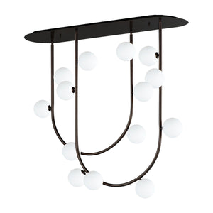 Studio M - Contour 14-Light Linear Suspension - Lights Canada