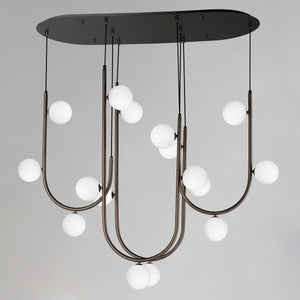 Studio M - Contour 16-Light Linear Suspension - Lights Canada