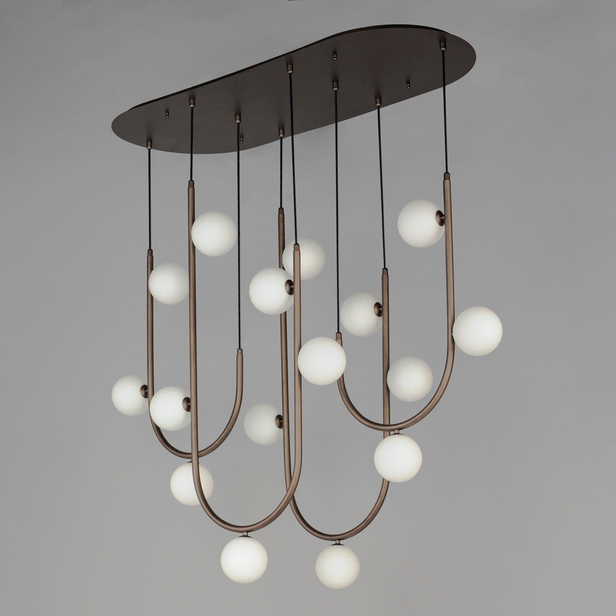 Studio M - Contour 16-Light Linear Suspension - Lights Canada