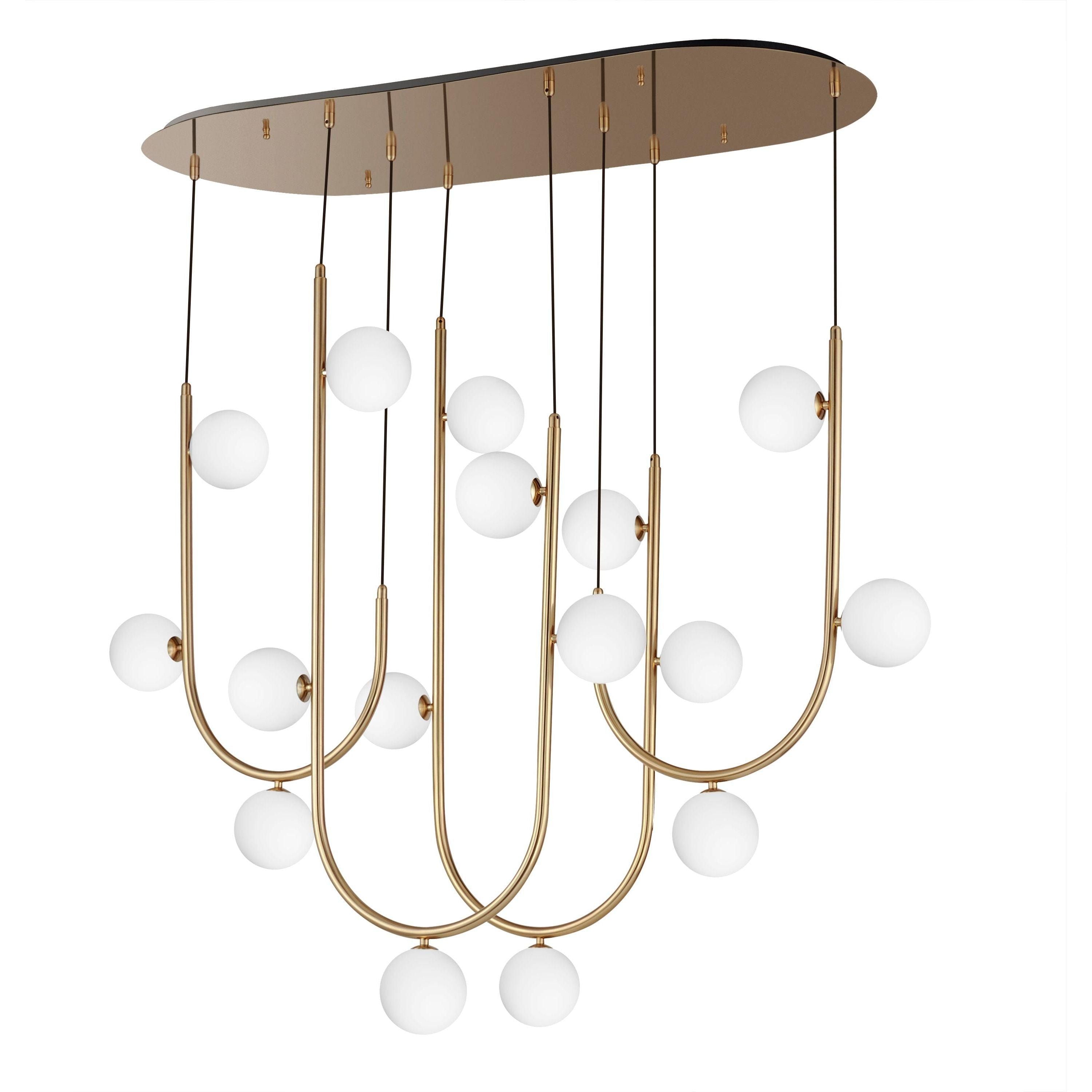 Studio M - Contour 16-Light Linear Suspension - Lights Canada