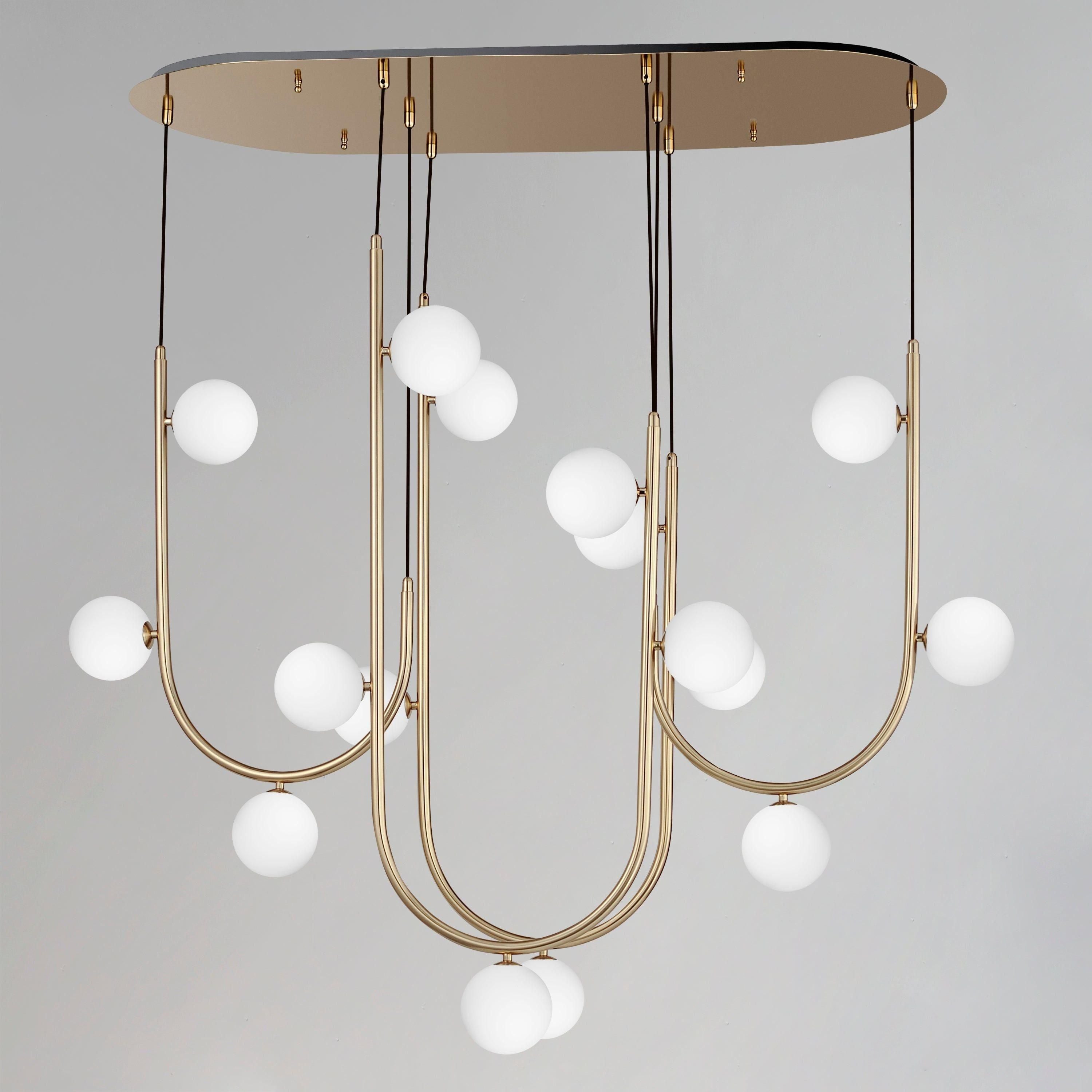 Studio M - Contour 16-Light Linear Suspension - Lights Canada