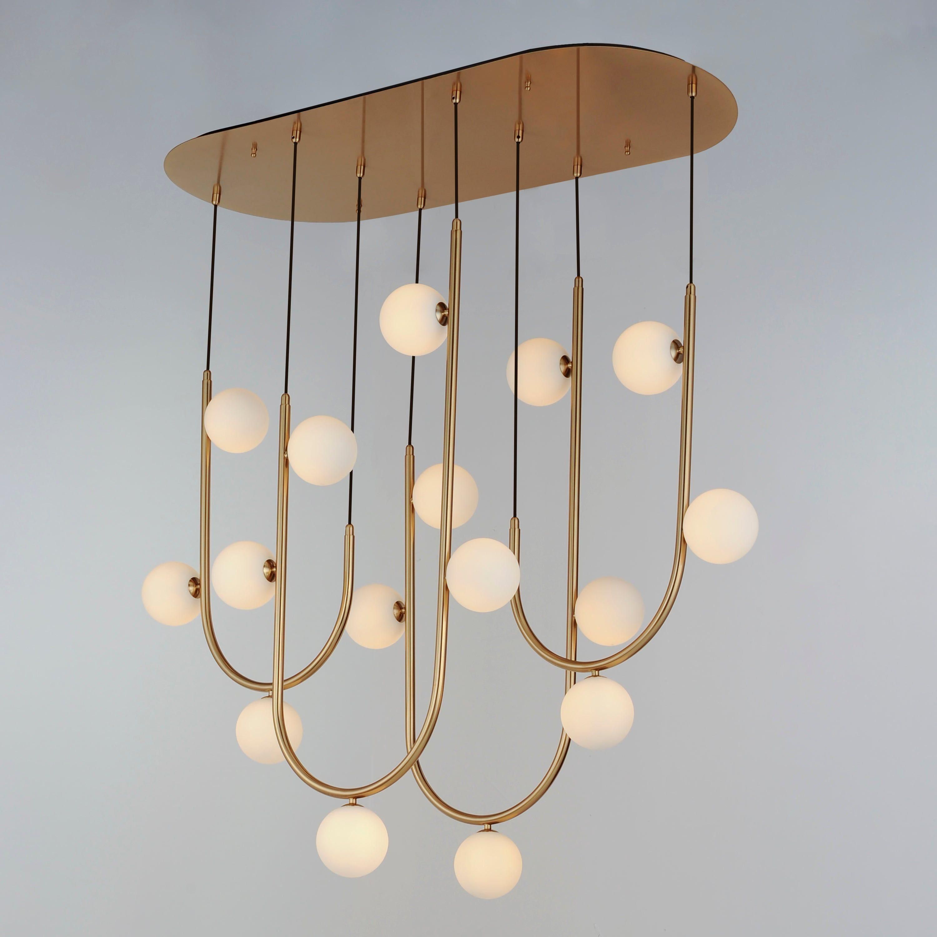 Studio M - Contour 16-Light Linear Suspension - Lights Canada