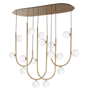 Studio M - Contour 16-Light Linear Suspension - Lights Canada