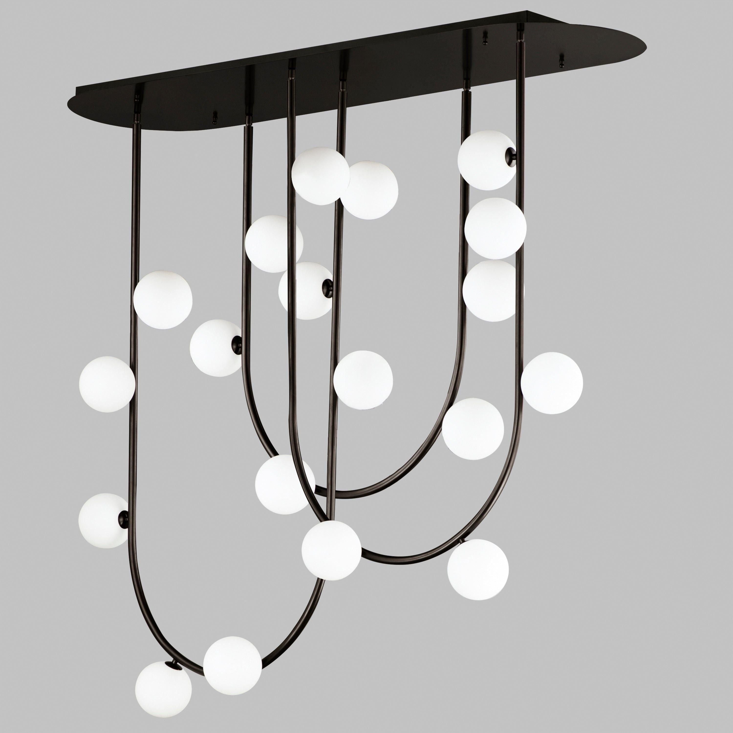 Studio M - Contour 19-Light Linear Suspension - Lights Canada