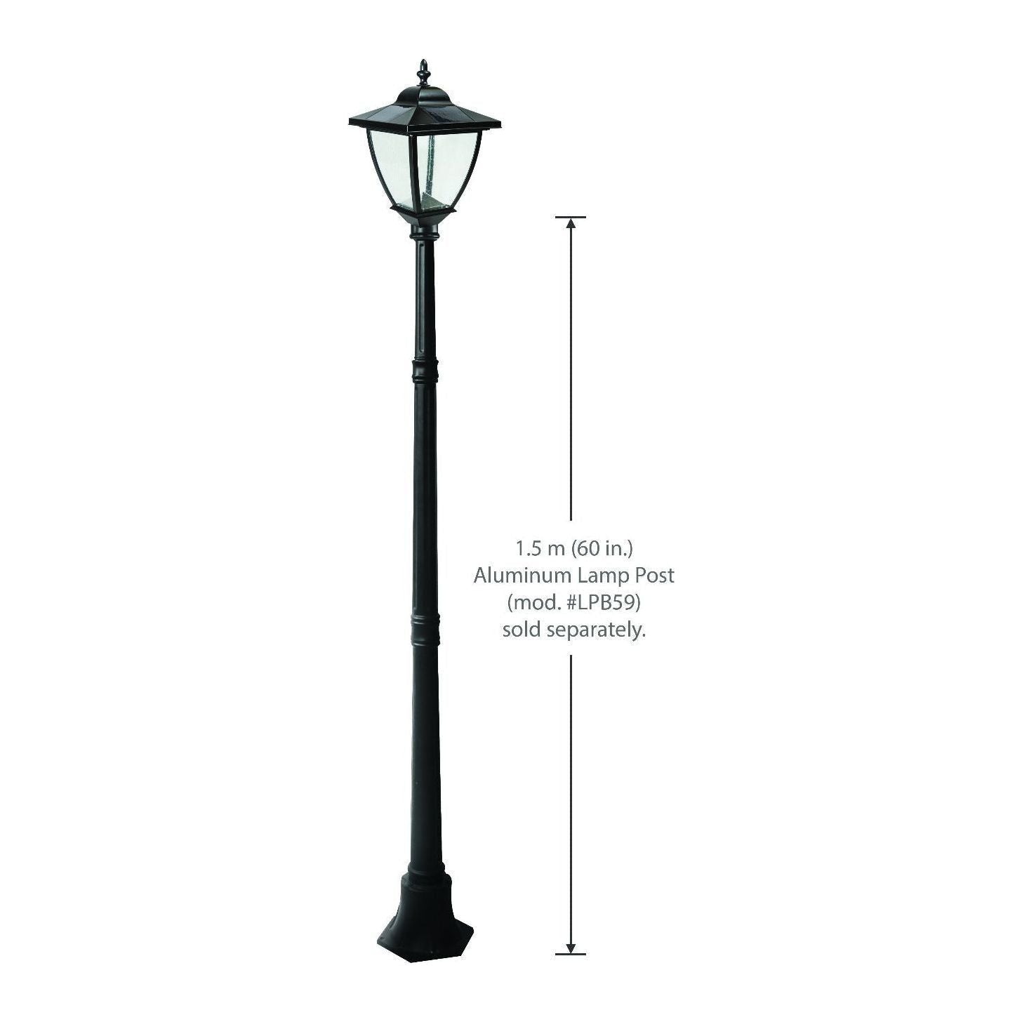 Classy Caps - Elegante Solar Lamp - Lights Canada