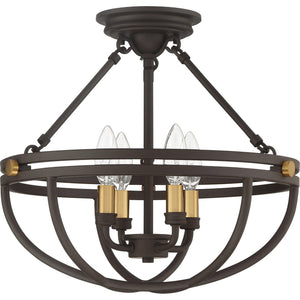 Quoizel - Sergeant Semi Flush Mount - Lights Canada