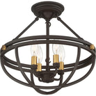 Quoizel - Sergeant Semi Flush Mount - Lights Canada