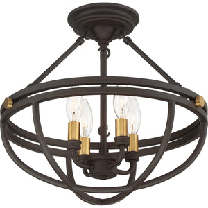 Quoizel - Sergeant Semi Flush Mount - Lights Canada