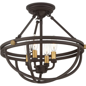 Quoizel - Sergeant Semi Flush Mount - Lights Canada