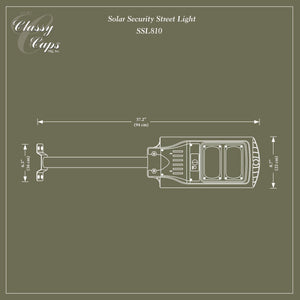 Classy Caps - Solar Security Street Light - Lights Canada