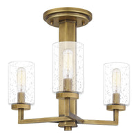 Sunburst Semi Flush Mount