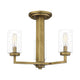 Quoizel - Sunburst Semi Flush Mount - Lights Canada