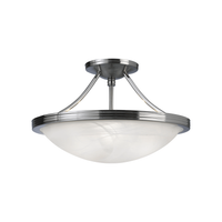Alabaster Semi Flush Mount