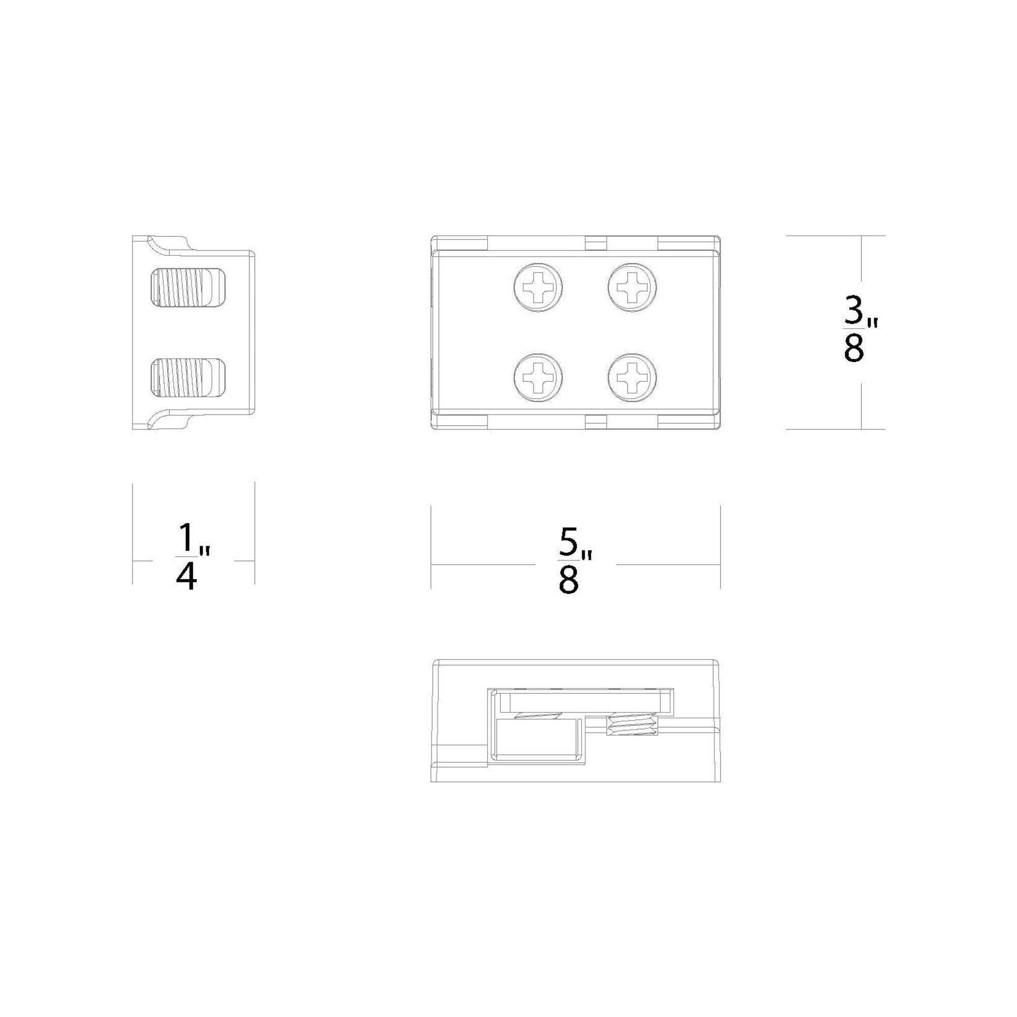 WAC Lighting - Basics & Gemini 24VDC Power-to-Tape "I" Connector (Pack of 10) - Lights Canada