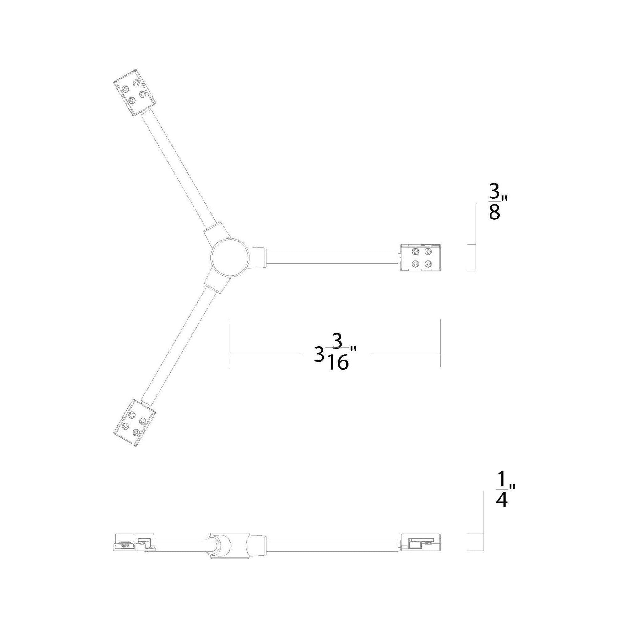 WAC Lighting - Basics & Gemini 24VDC Flex Y Connector - Lights Canada