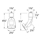 WAC Lighting - TK-104 Line Voltage Track Head for L Track with LED Bulb - Lights Canada